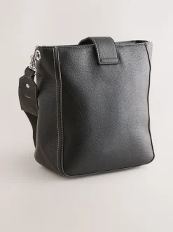 Tassen En Portemonnees|Next - Gestructureerde Messenger-tas Zwart