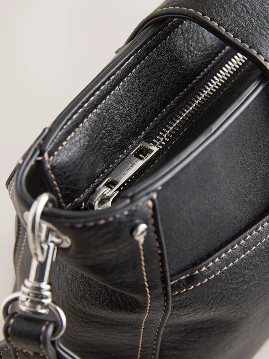 Tassen En Portemonnees|Next - Gestructureerde Messenger-tas Zwart