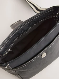 Tassen En Portemonnees|Next - Gestructureerde Messenger-tas Zwart