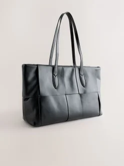 Tassen En Portemonnees|Next Zwart - Gevlochten schoudertas