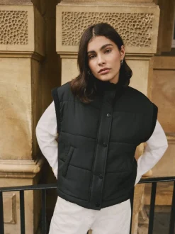 Jassen En Jacks*Next Zwart - Gewatteerd gilet