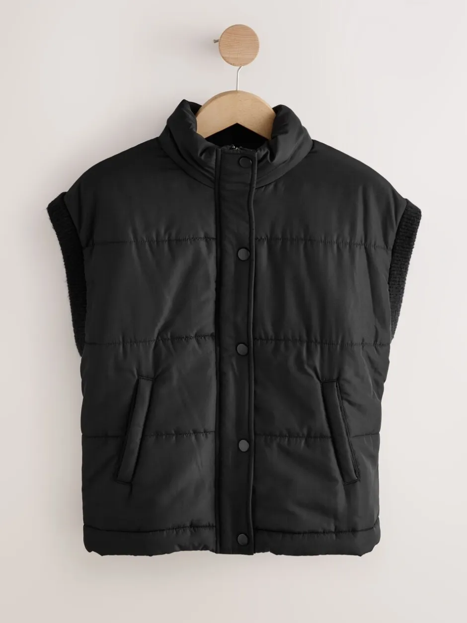 Jassen En Jacks*Next Zwart - Gewatteerd gilet