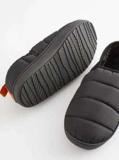 Pantoffels|Loungewear|Next Zwart - Gewatteerde pantoffels