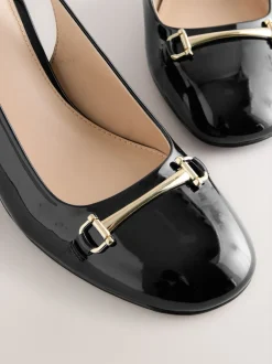 Ruimvallend En Extraruimvallend|Schoenen Met Hakken|Next - Hardware Slingback Block Heels Zwart