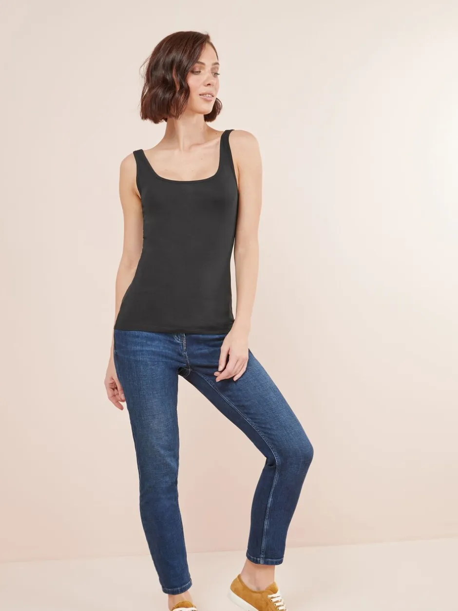 Tops En T-Shirts|Next Zwart - Hemdje met brede bandjes