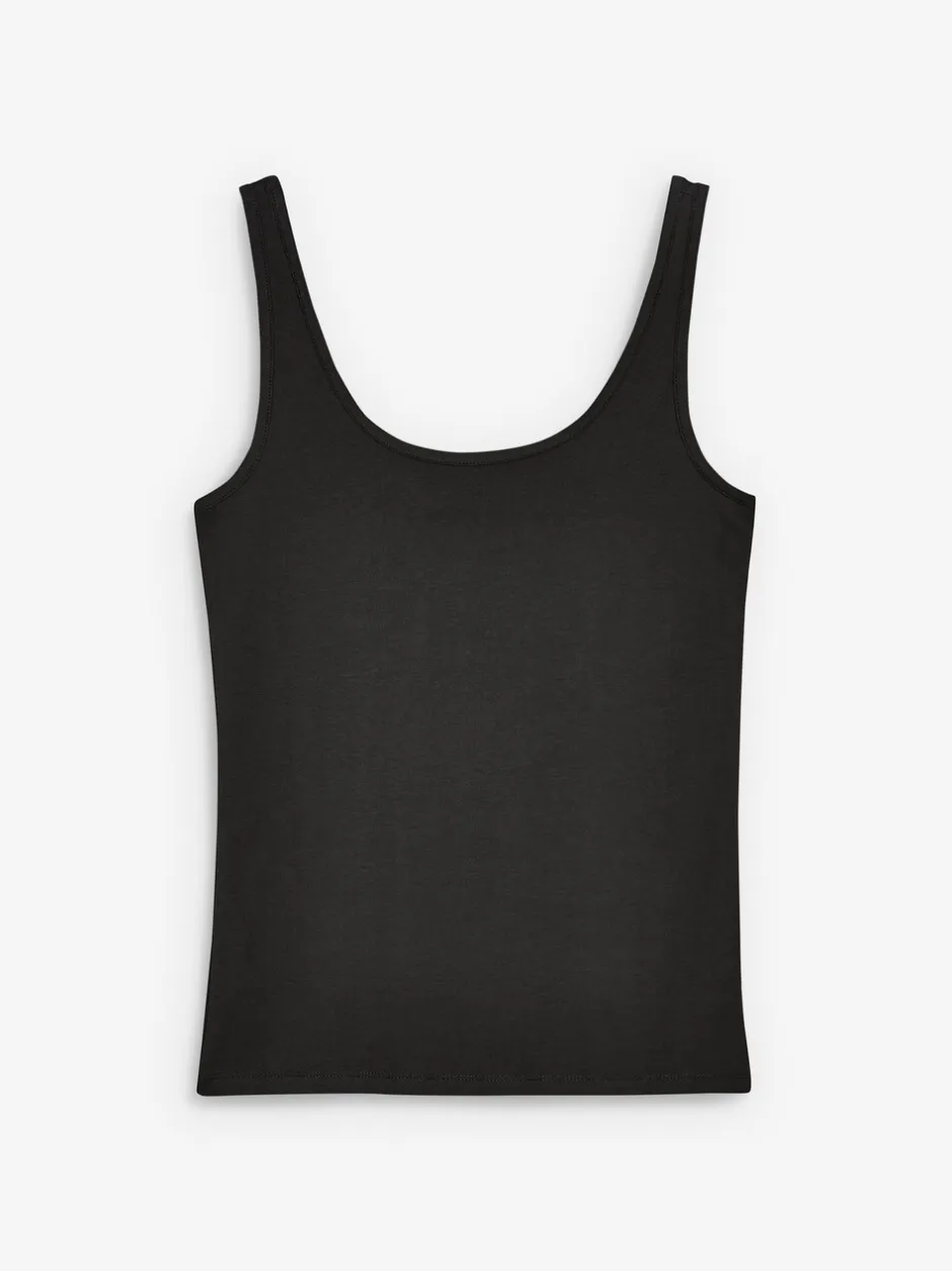 Tops En T-Shirts|Next Zwart - Hemdje met brede bandjes