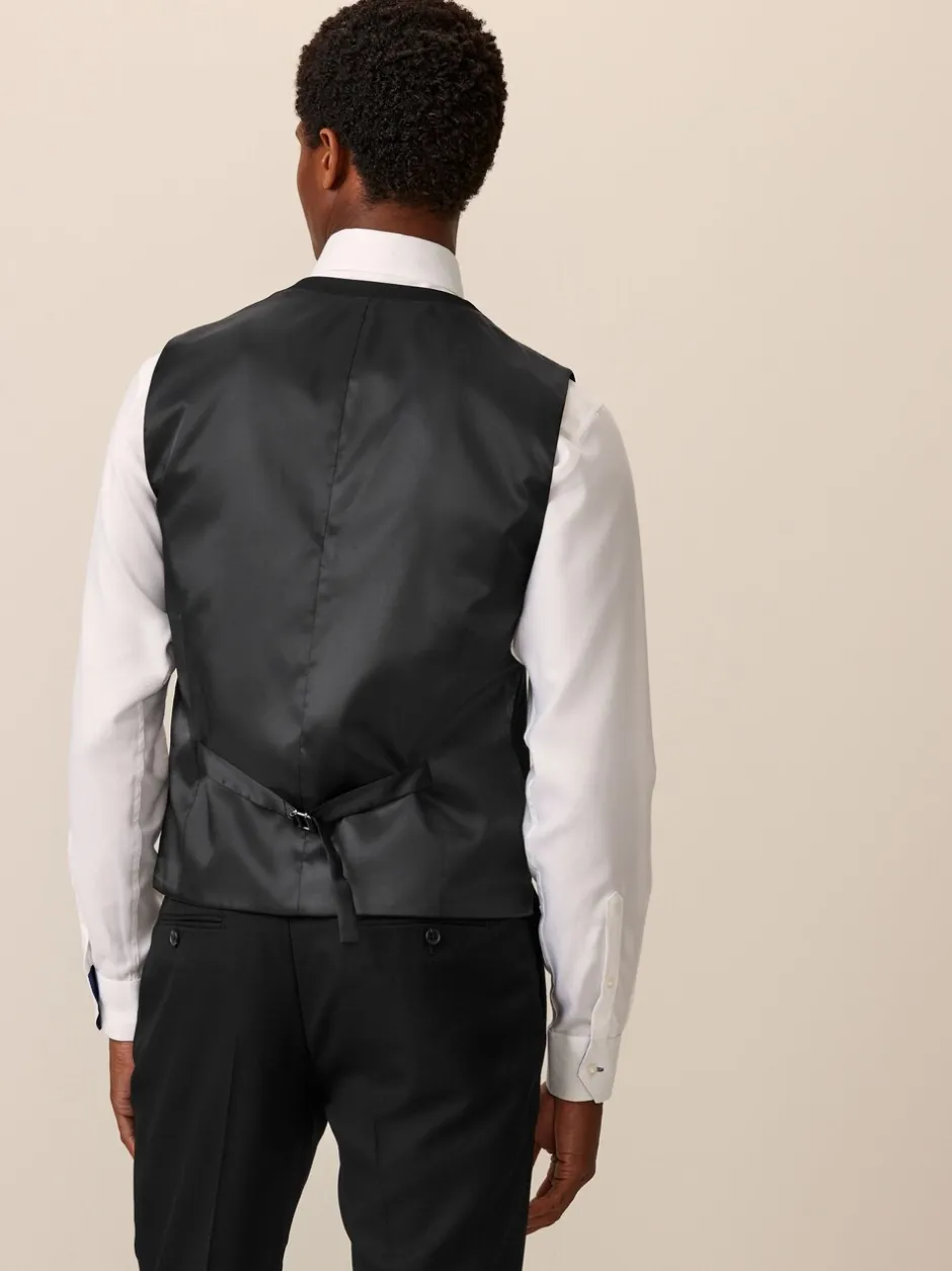 Vesten*Next Zwart - Herenvest met textuur