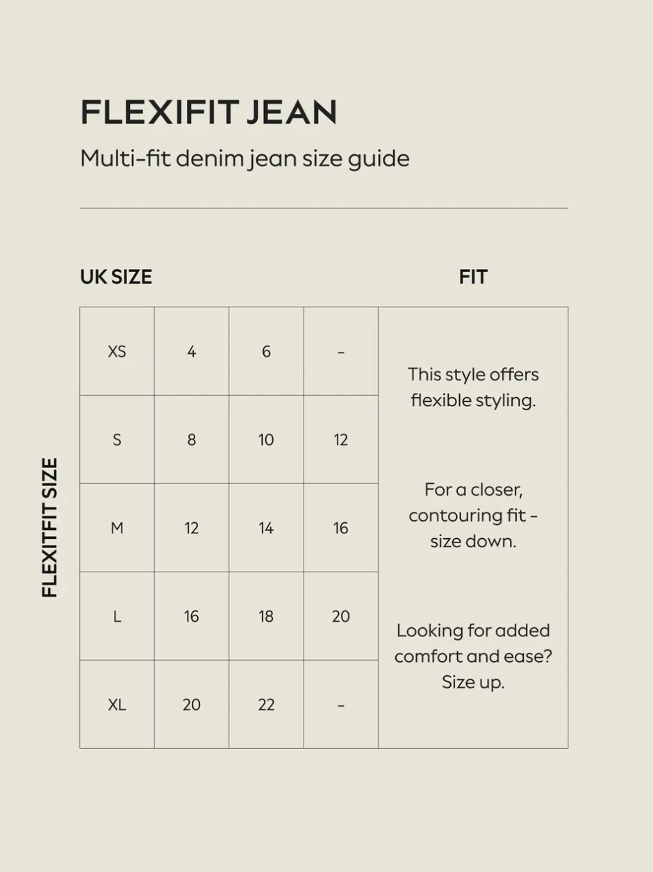 Jeans*Next - High Rise FlexiFit Stretch Pull On Wide Leg Jeans Zwart