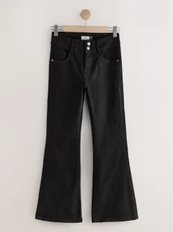 Jeans|Next - High Rise Stretch Flare Jeans Zwart