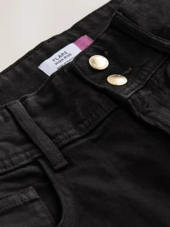 Jeans|Next - High Rise Stretch Flare Jeans Zwart