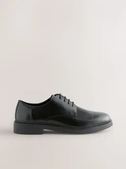 Schoenen*Next - Hi-Shine Leather Derby Shoes Zwart