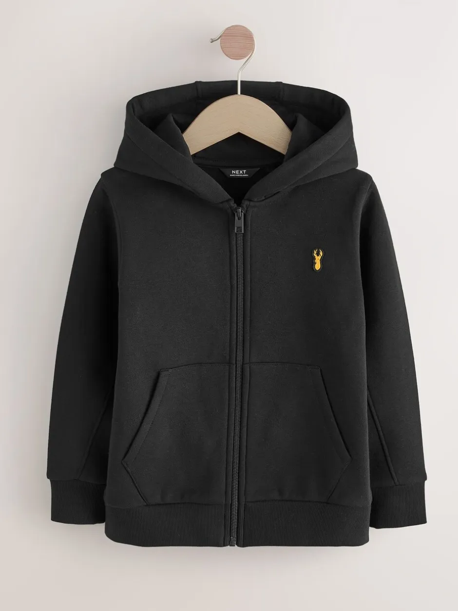 Sweaters En Hoody´S|Next - Hoodie met logo en ritssluiting (3-16jr) Zwart