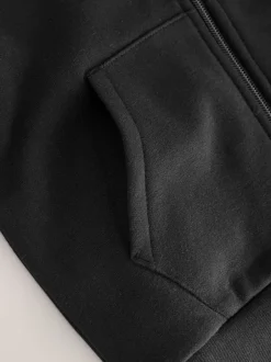 Sweaters En Hoody´S|Next - Hoodie met logo en ritssluiting (3-16jr) Zwart