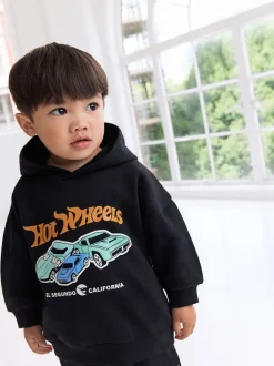 Sets En Combisets|Truien En Breisels*Next Zwart - Hot Wheels Hoodie en Joggingbroek Set (9mnd -8jr)