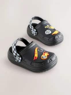Pantoffels*Next Zwart - Hot Wheels Slipper Clogs