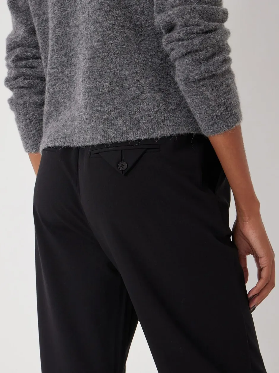 Kostuums En Werkkleding|Hush - slim-fit pak broeken met elastische taille Zwart