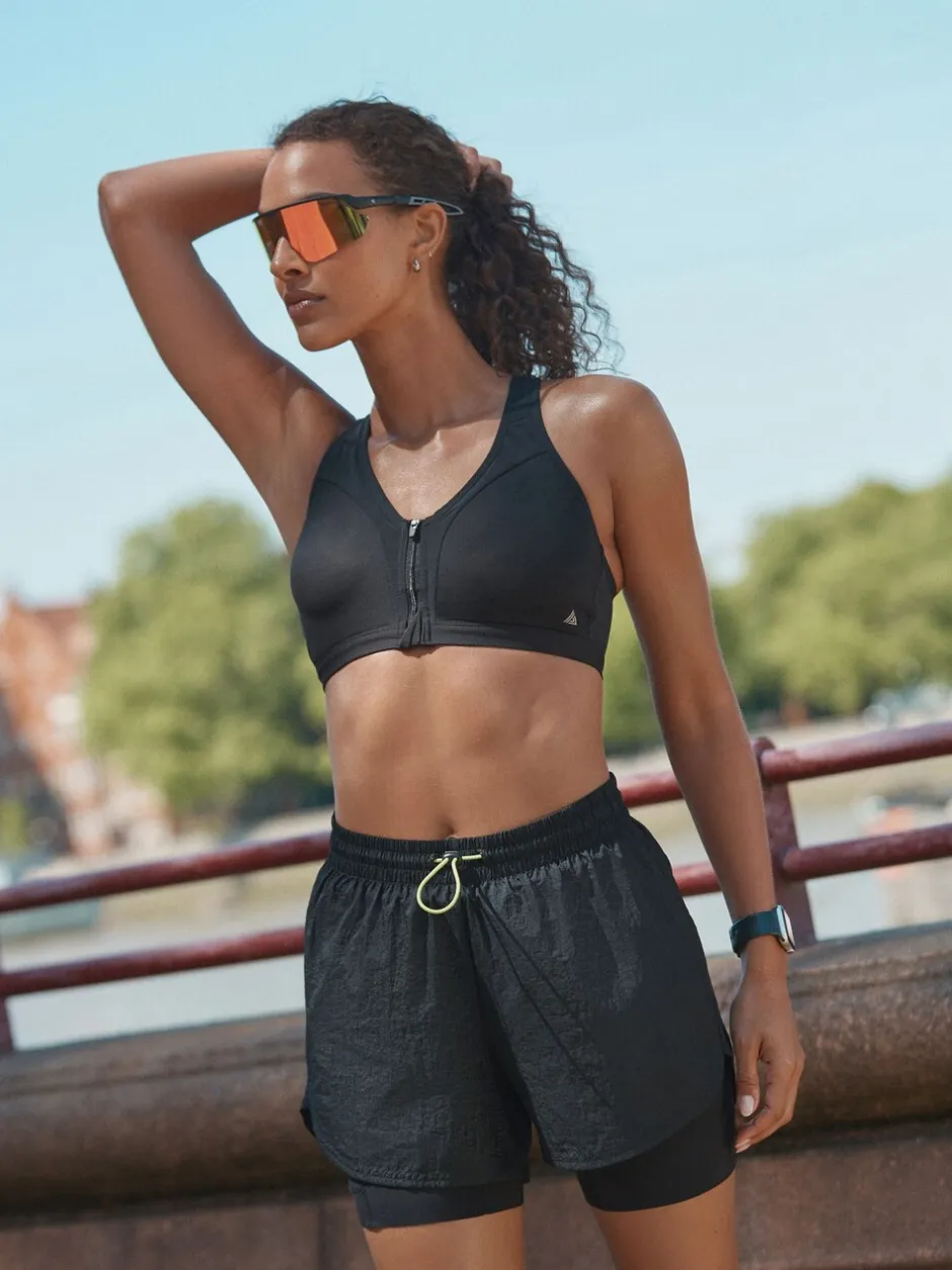 Shorts*Next - 2-in-1 sportshort met hoge taille van Dry Tech Zwart