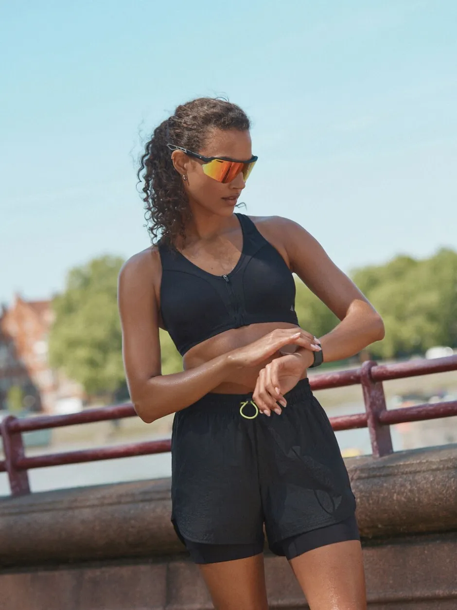 Shorts*Next - 2-in-1 sportshort met hoge taille van Dry Tech Zwart