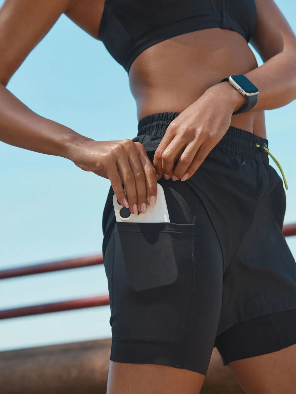 Shorts*Next - 2-in-1 sportshort met hoge taille van Dry Tech Zwart