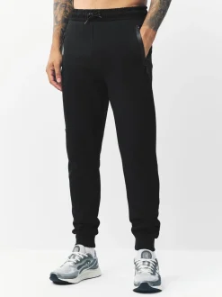Joggingbroeken|Next - Interlock Soft Touch Cuffed Joggers Zwart