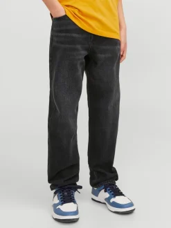 Jeans*JACK & JONES JUNIOR - Chris Relaxed Fit Black Jeans Zwart