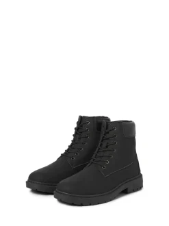 Boots|JACK & JONES - Lace Up Ankle Boots Zwart