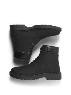 Boots|JACK & JONES - Lace Up Ankle Boots Zwart