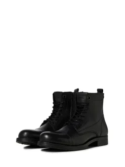 Formele Schoenen*JACK & JONES - leren laarzen Zwart