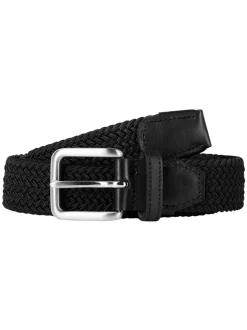 Riemen En Bretels*JACK & JONES - Woven Belt Zwart