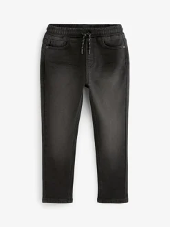 Jeans*Next - Jeans met stretch en elastische taille (3-16 jr) Zwart
