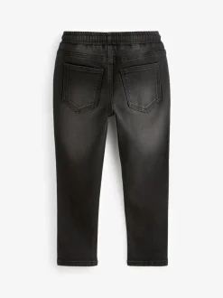 Jeans*Next - Jeans met stretch en elastische taille (3-16 jr) Zwart
