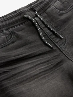 Jeans*Next - Jeans met stretch en elastische taille (3-16 jr) Zwart
