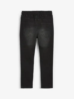 Jeans|Next - Jeans met stretch en elastische taille (3-16 jr) Zwart