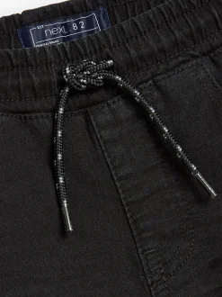 Jeans|Next - Jeans met stretch en elastische taille (3-16 jr) Zwart