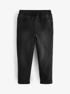 Jeans*Next - Jeans met stretch en elastische taille (3-16 jr) Zwart