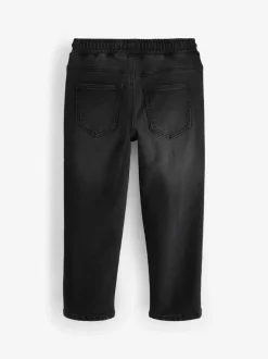 Jeans*Next - Jeans met stretch en elastische taille (3-16 jr) Zwart