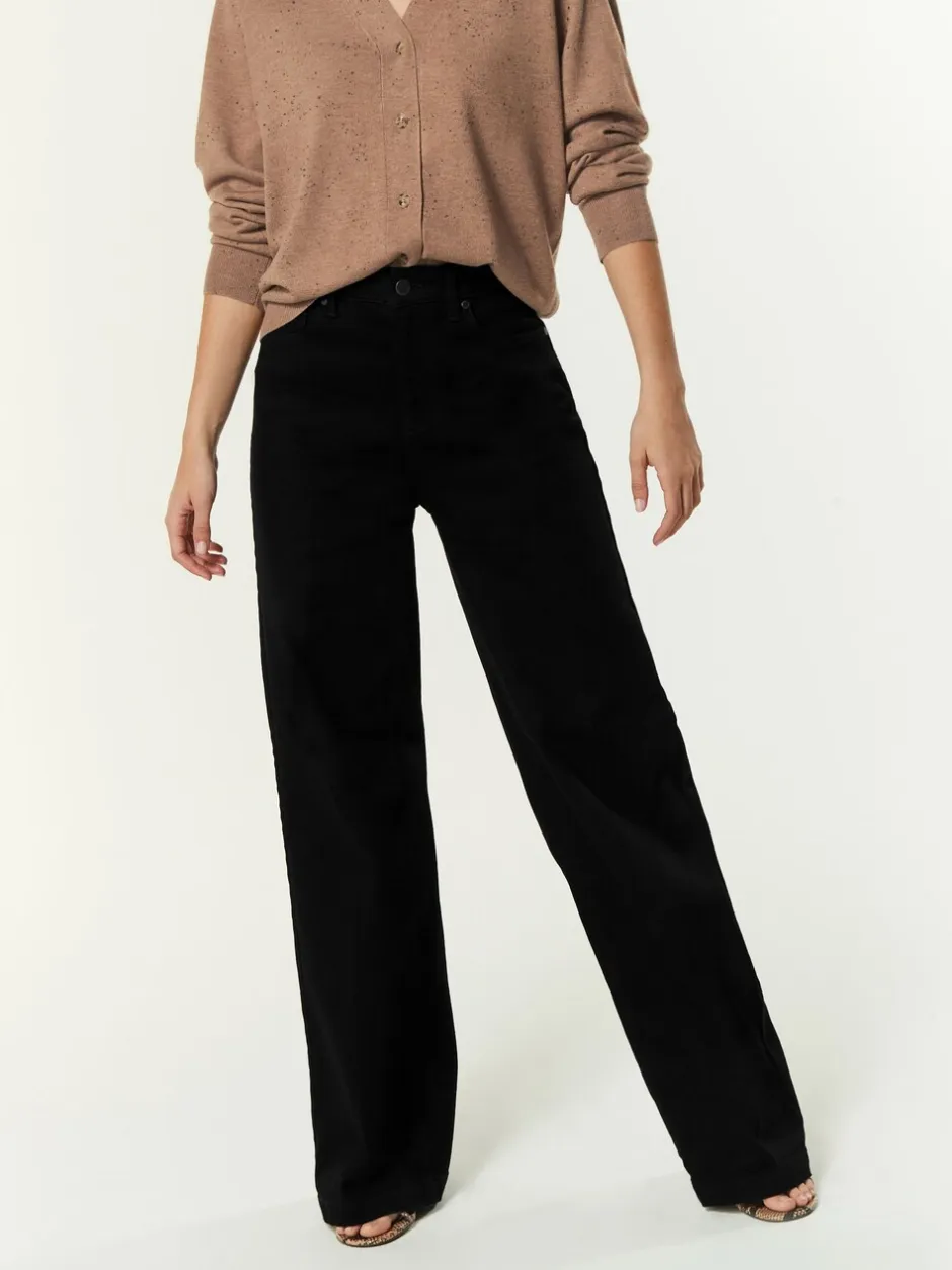 Jeans*Next - Jeans met wijde pijpen Zwart