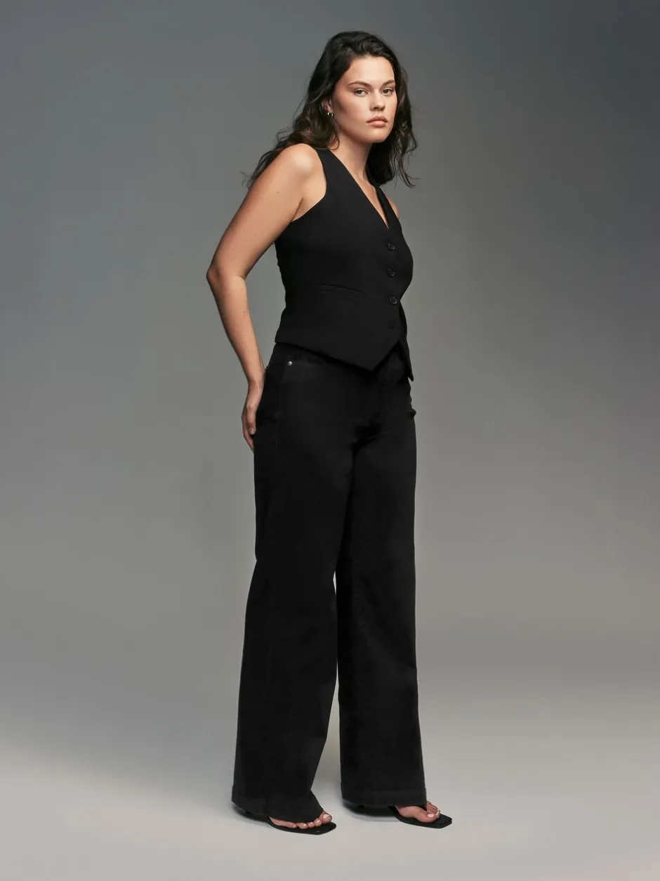 Jeans|Next - Jeans met wijde pijpen Zwart