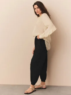 Leggings En Joggingbroeken|Next - Jersey Harem Joggers Zwart