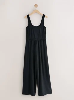 Jumpsuits En Playsuits|Next - Jersey jumpsuit Zwart
