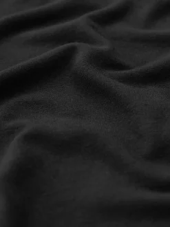 Rokken|Next Zwart - Jersey midirok