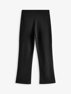 Schoolkleding*Next Zwart - Jersey schoolbroek met bootcut, hoge elastische taille, hoog katoenpercentage en stretch (9-17jaar)