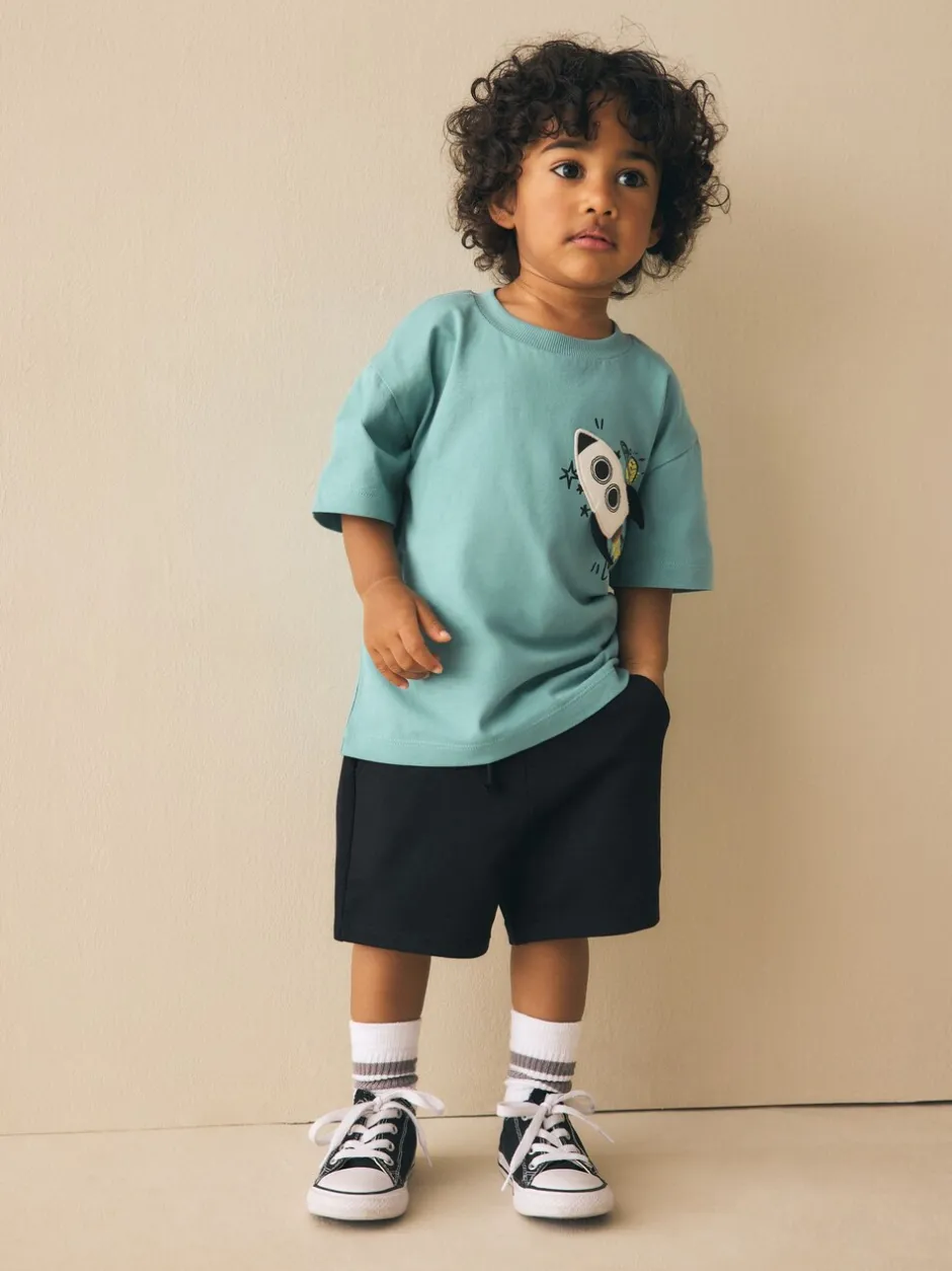 Shorts|Shorts|Next Zwart - Jersey short (3 mnd-7 jr)