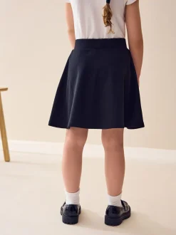 Shorts En Rokken|Next - Jersey stretch school skater rok met elastische taille (3 - 17 jr) Zwart