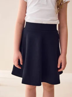 Shorts En Rokken|Next - Jersey stretch school skater rok met elastische taille (3 - 17 jr) Zwart