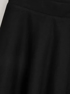 Shorts En Rokken|Next - Jersey stretch school skater rok met elastische taille (3 - 17 jr) Zwart