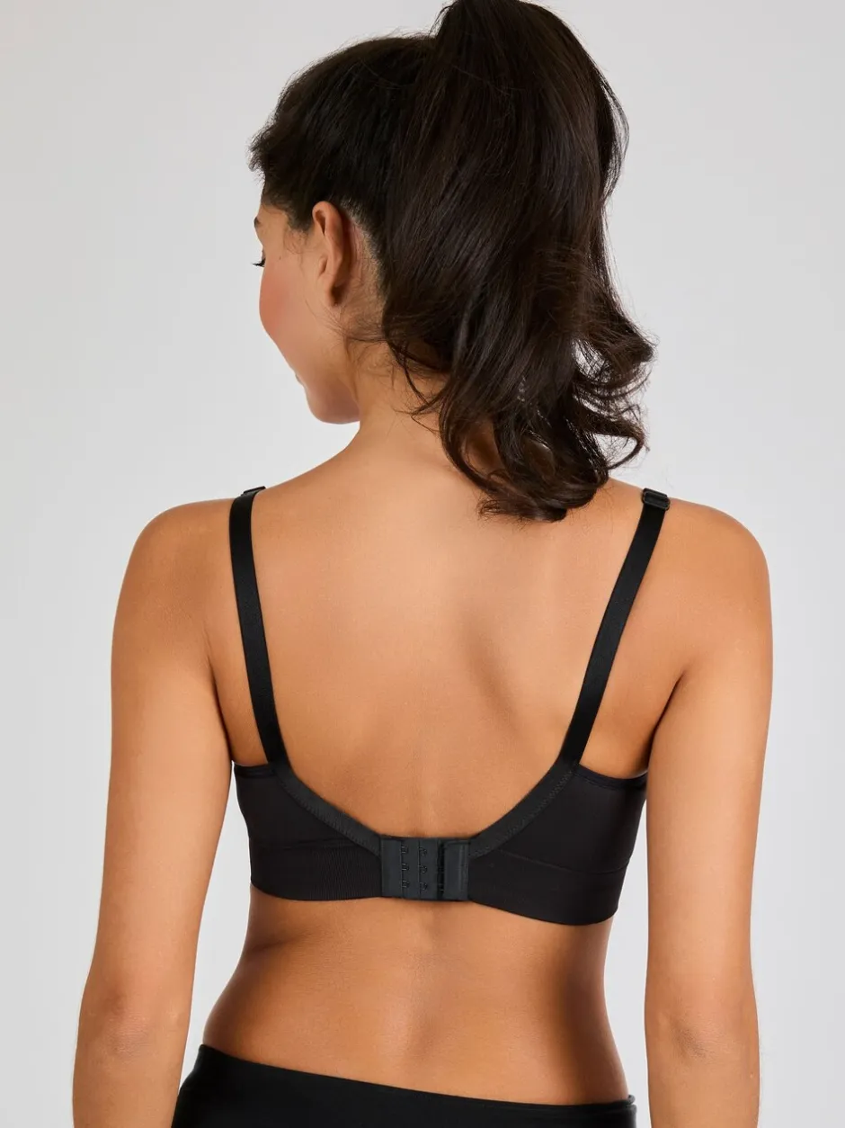 Beha's|Moederschap|Jojo Maman Bébé - Emma-Jane Padded Seamless Maternity & Nursing Bra Zwart