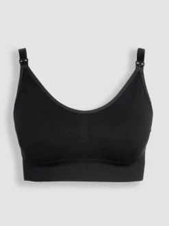 Beha's|Moederschap|Jojo Maman Bébé - Emma-Jane Padded Seamless Maternity & Nursing Bra Zwart