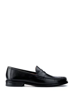 Formele Schoenen*Jones Bootmaker - Quennell Leather Penny Loafers Zwart