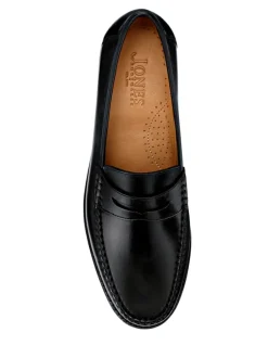 Formele Schoenen*Jones Bootmaker - Quennell Leather Penny Loafers Zwart